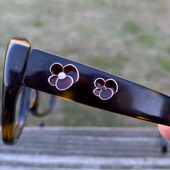 Kirkland Signature hedges glasses frames brown Havana floral 55[]18 135 - Picture 6 of 13